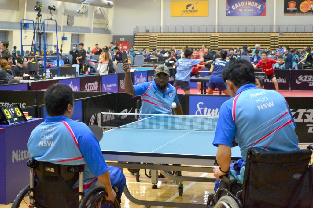 Raphael Uzoma 2022 Table Tennis Australia National Championships Wheelchair Doubles