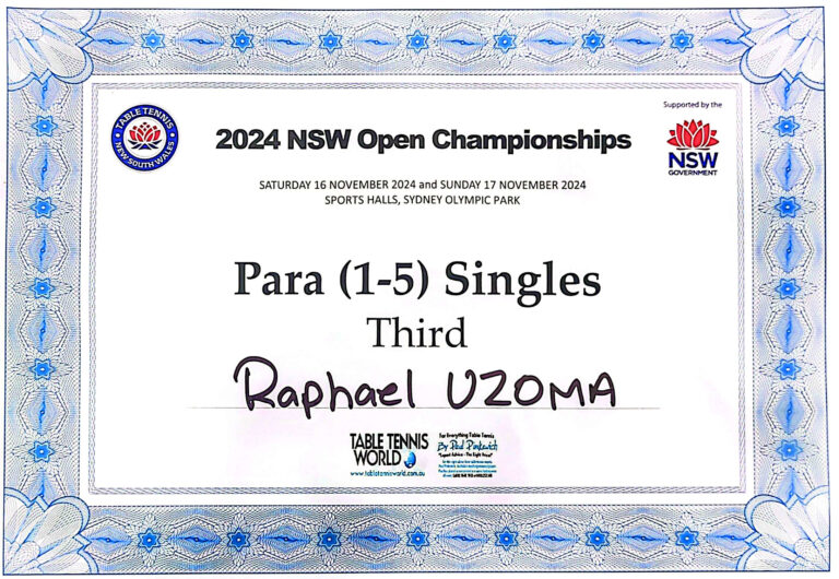 2024 NSW Open Third Place